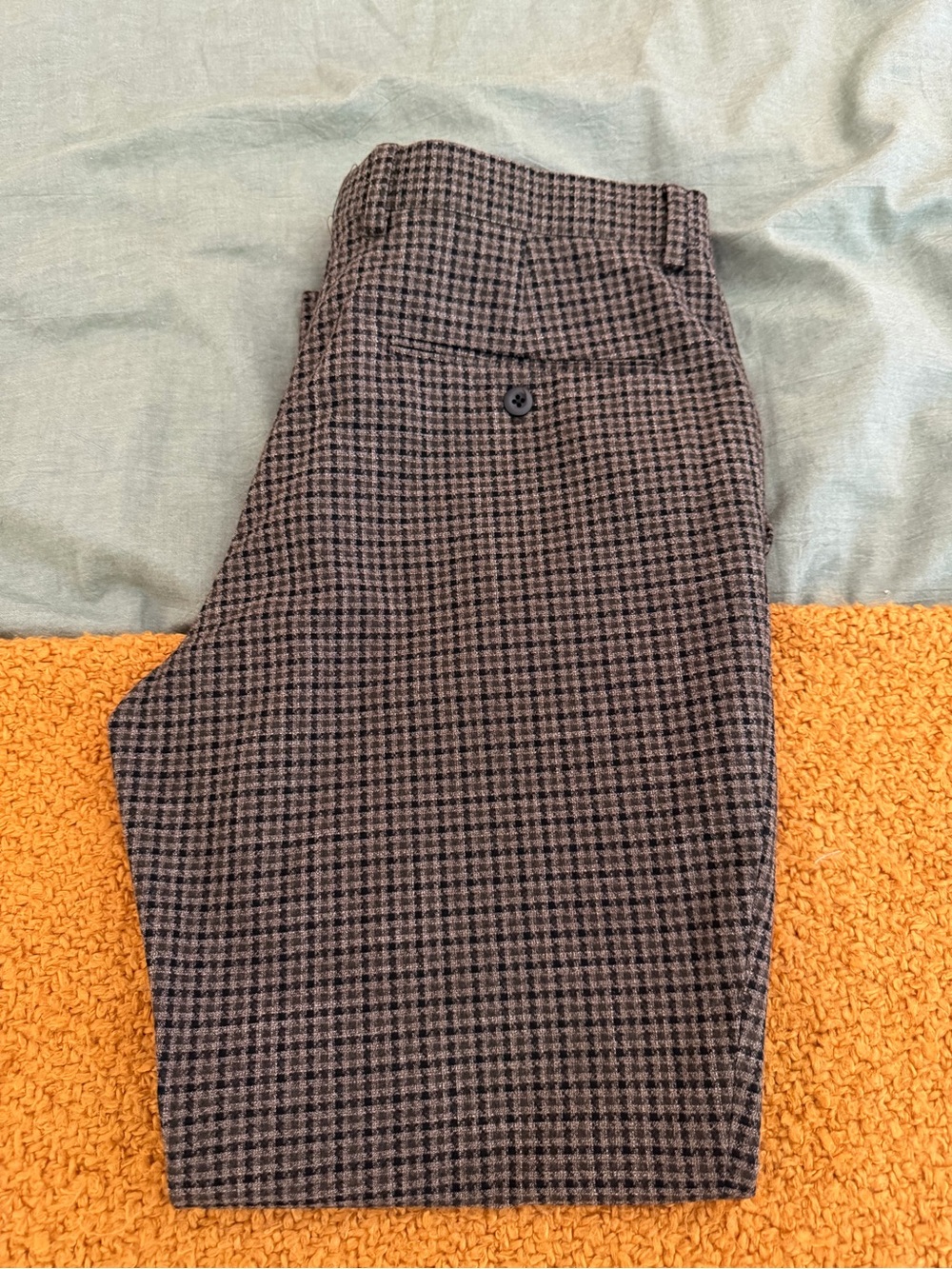 Classic Houndstooth Slim Trousers - Brown, Black & Cream - Picture 3 of 9